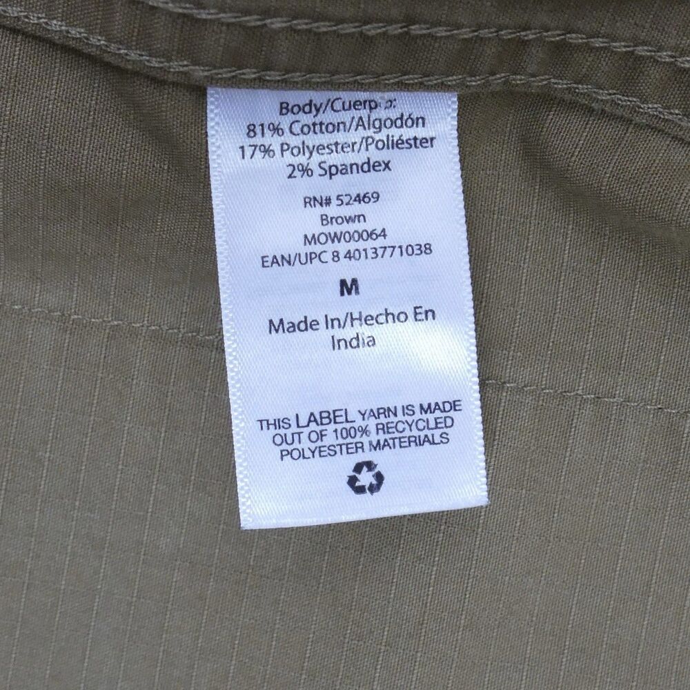 Free Assembly Men’s Barn Jacket Size M Brown Chore Coat Corduroy Collar Utility - Picture 7 of 7